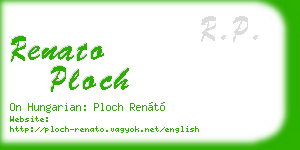 renato ploch business card